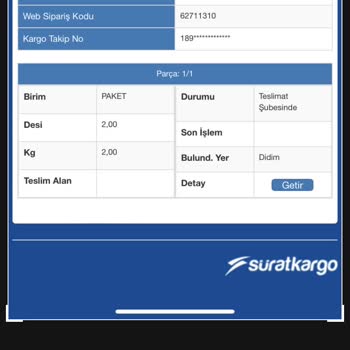 Sürat Kargo Didim Şubesinden Şikayetçiyim