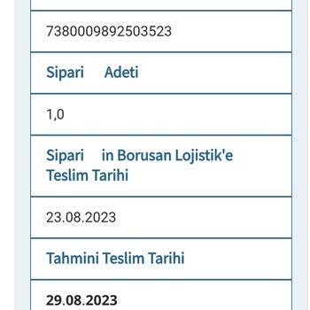Borusan Lojistik Zamanında Teslim Edilmeyen İade Kargo.