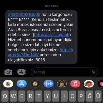 Aras Kargo Palmiye Şubesi Hakaret Ediyor