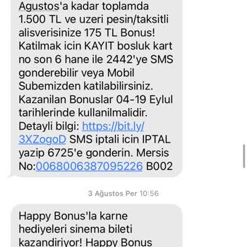 Türkiye Finans Kredi Kartı Bonus Kampanyasındaki Yanıltma