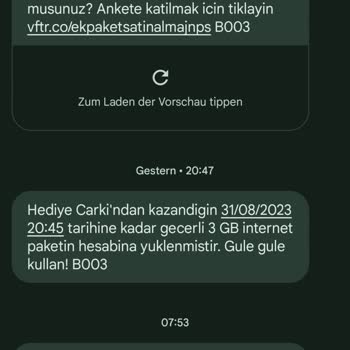 Vodafone'un Kafasına Göre Tarife Değiştirmesi