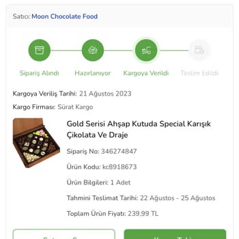 Sürat Kargo Sipariş Teslim Zamanı