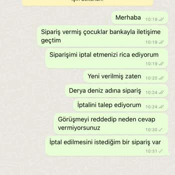 Vega Spor Sipariş İptali Ücret İadesi