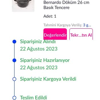 Pazarama Ürün Teslim Edilmedi
