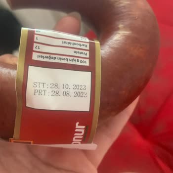 Onur Market Enlezz Marka Sucuk Bozuk Çıktı