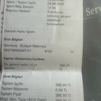 Siemens İQ700 Serisi Bulaşık Makinesinde Sepetlerde Paslanma Sorunu