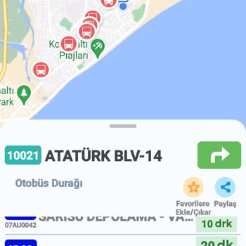 Antalya Büyükşehir Belediyesi Hatlarda Düzensiz Çalışma