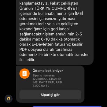 iPhone Elektronik Çekiliş Dolandırıcılığı Hakkında Şikayet