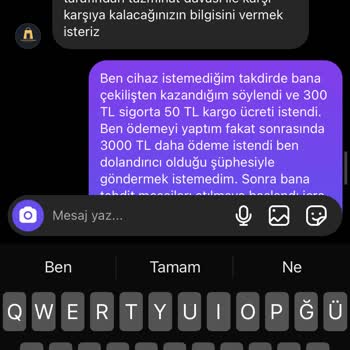 iPhone Elektronik Çekiliş Dolandırıcılığı Hakkında Şikayet