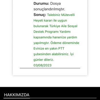 Aile ve Sosyal Hizmetler Bakanlığı Türkiye Aile Destek Programı Kapsamında Yatmayan Para, Neden?