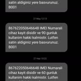 Turkcell IMEI Kayıt Dışı Cihaz Verilmesi