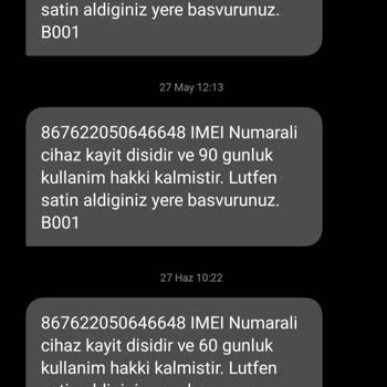 Turkcell IMEI Kayıt Dışı Cihaz Verilmesi