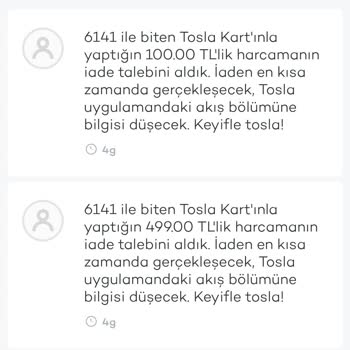 FLO Tosla İade Gelmesini İstiyorum