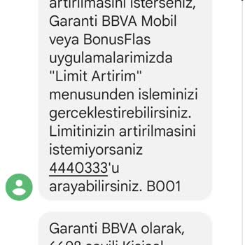 Garanti BBVA Kredi Kartı Limit Düşürülmesi