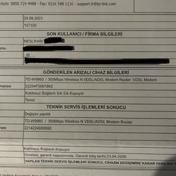 TP-Link Servise Gönderilen 0 Ürüne Karşılık 2. El Ürün Gönderiyor!