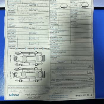 Nissa Car Rental Nissa Kirli Araç Teslimi