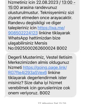 Vestel Yetkili Servisin İlgisizliği