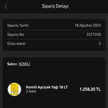 Vodafone Her Şey Yanımda Eksik Gönderilen Ürün