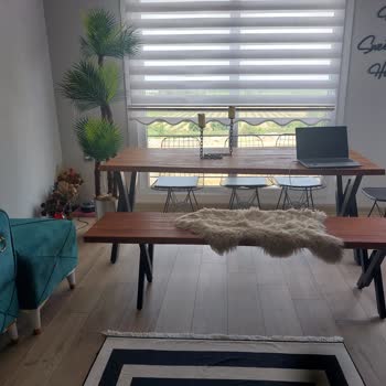 HFT Home Hft Kütük Masa Bank Takımı