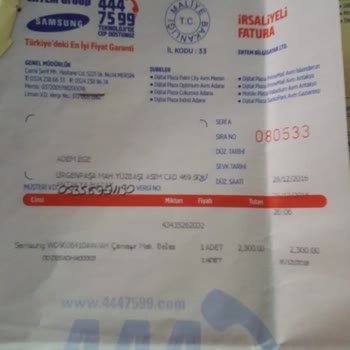 Samsung Çamaşır Makinesi Ek Garanti Olmasına Rağmen Depremde Enkaz Altında Ka