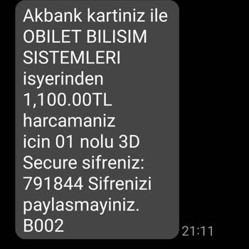 Obilet Kredi Kartımdan Fazladan Kesilen Ücret