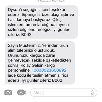 Dyson'ın 4 Aydır Parça Göndermemesi