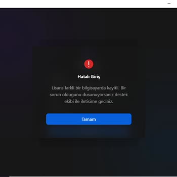EzGlobal Farklı Bilgisayar Sorunu