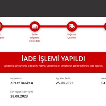 AGT Kurye (aynigunteslim.com) Kargoyu Getirmeden İade Etmek?