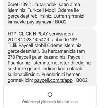 Turkcell Htp Click N Play Adı Altında Benden 139 TL Alındı.