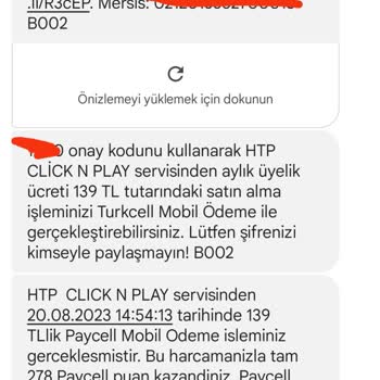 Turkcell Htp Click N Play Adı Altında Benden 139 TL Alındı.