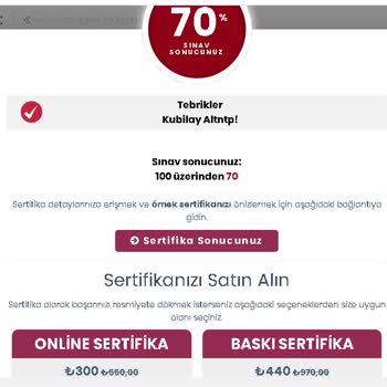 Global Enstitüsü Ücretsiz Paket Kursun Sertifikasında Ücret Alması