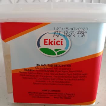 Ekici Peynir Peynirin STT Öncesinde Bozulması