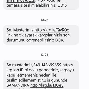 Aras Kargo Urunu Teslim Etmiyor