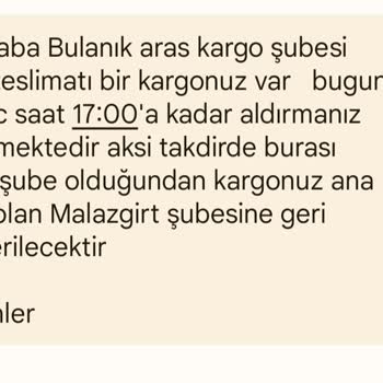 Bulanık Aras Kargo/ Kargo Dağıtımı