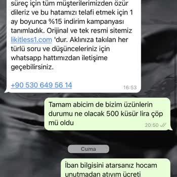 Likitless Ürün Elime Ulaşmadı Param Yandı
