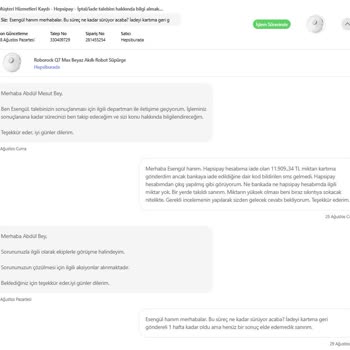 Hepsipay Hesabından Kredi Kartına İade...