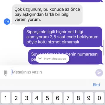 Getir Su Kadıköy 4 Saat Teslim Edilmeyen Su Siparişi