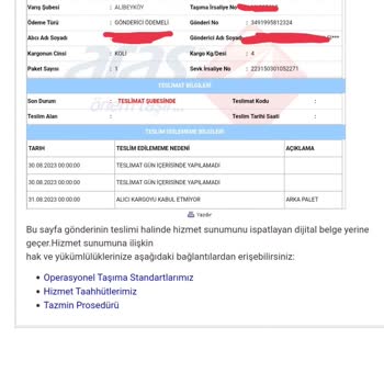 Aras Kargo Kargo Kabul Edilmedi Yalanı