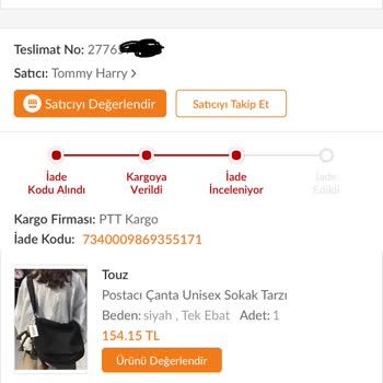 Trendyol Sipariş Para İadesi Oyalaması