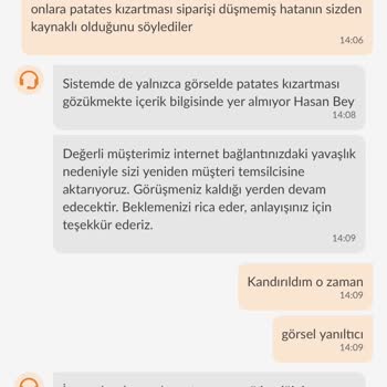 Trendyol Yemek - Görsel İle Satılan Ürün Birbirini Tutmuyor