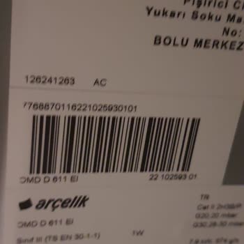 Arçelik Omd D 611 İnox Ocak Renk Açılması