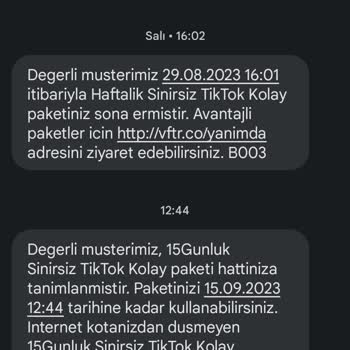 Vodafone Paket Alıp Hesabıma Yüklen Memesi
