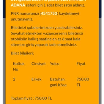 Mersin Nur Turizm Ulaşım Sıkıntısı Paramız Ve Biletimizle