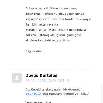 Vivense Satış Sonrası Mağduriyeti