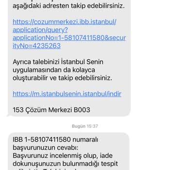 Marmaray 153 Para İademi Gerçekleştirmiyor