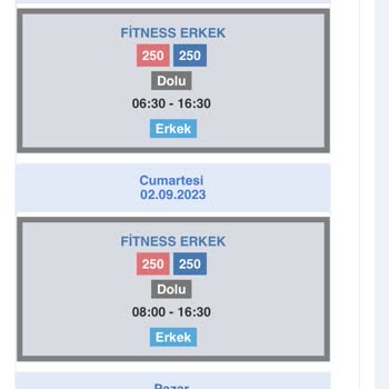 Hamza Yerlikaya Spor Kompleksi Randevu Sürekli Doluluğu