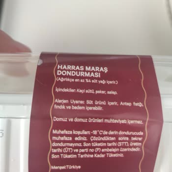 Harras Maraş Dondurması Keçi Sütü Azalmış