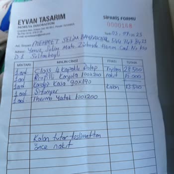 Lajivert Mobilya Ürün Anlatıldığı Gibi Çıkmadı