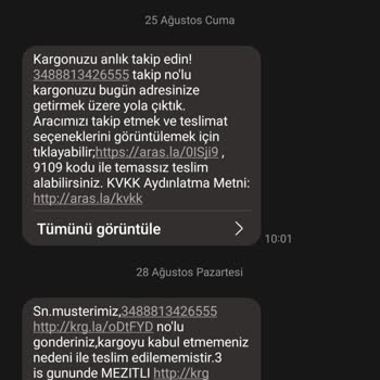 Aras Kargo Kargomu Teslim Etmiyor