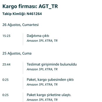 Amazon Teslim Edilmeyen Kargo